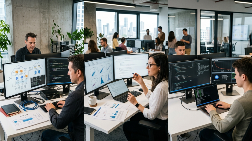 Data Engineer vs Data Scientist vs ML Engineer